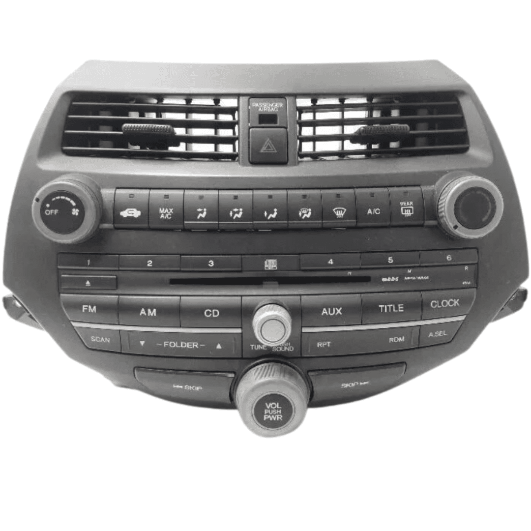 2008-2011 Honda Accord AM FM Radio Cd Player Audio Assembly With Single Disc - Used OEM