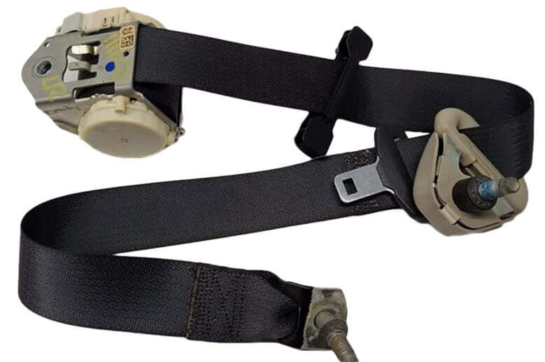 2009-2012 Dodge Ram 1500 Quad Cab Left Rear Seat Belt Retractor Black - Used OEM