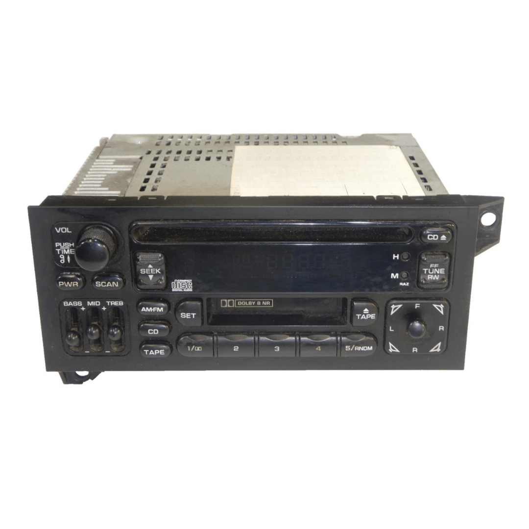 1997-2001 Jeep Wrangler TJ Cherokee XJ AM FM Radio CD Cassette Player - Used OEM