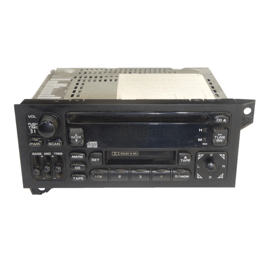 1997-2001 Jeep Wrangler TJ Cherokee XJ AM FM Radio CD Cassette Player - Used OEM