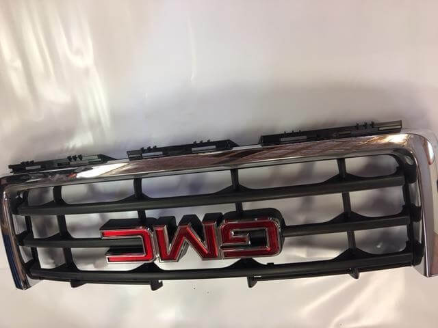 2007-2013 GMC Sierra 1500 Upper Front Grille Chrome - Used OEM