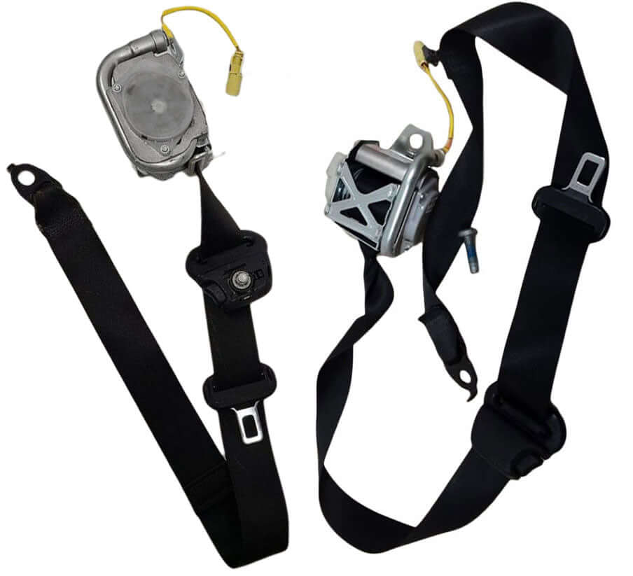 2011-2017 Jeep Wrangler Front Seat Belt Retractor Assembly Pair Black - Used OEM