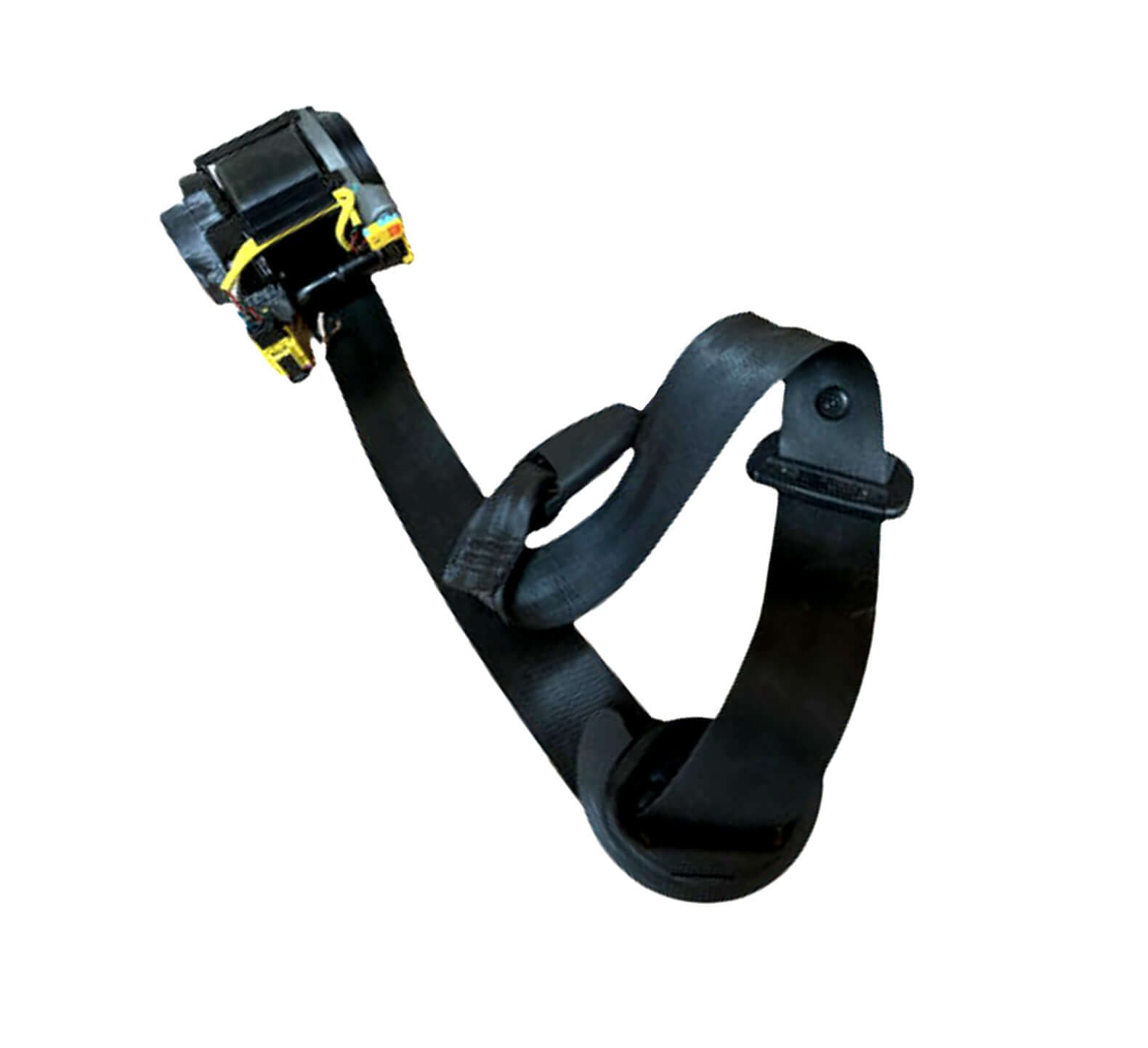 2012-2015 Volkswagen Passat Passenger Side Seat Belt Retractor Assembly Black - Used OEM