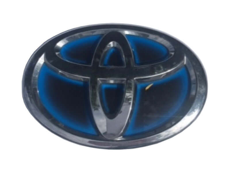 2012-2017 Toyota Prius C Rear Badge Emblem Blue Chrome - Used OEM