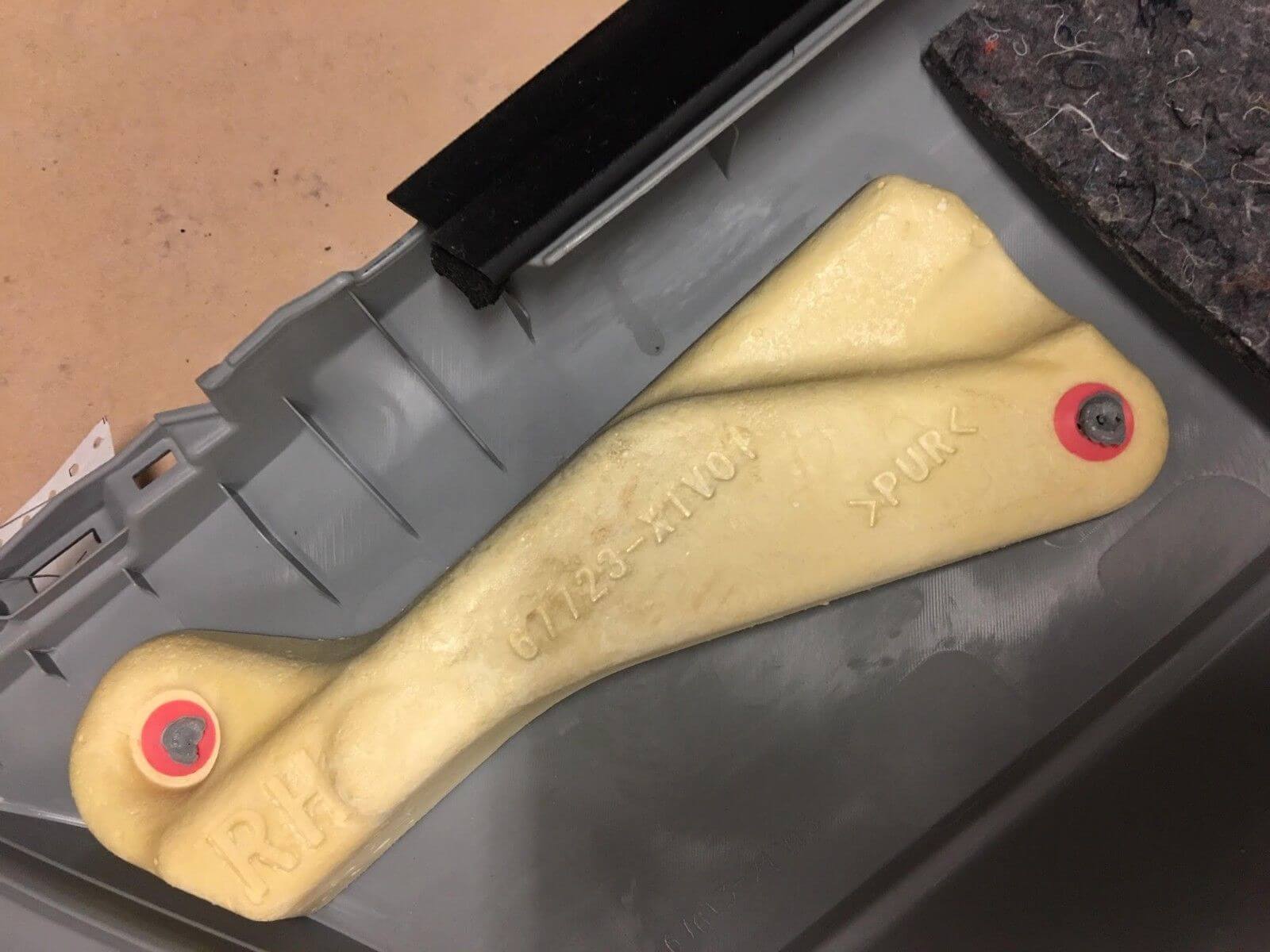 2012-2017 Toyota Prius C Right Passenger Rear Door Trim Panel - Used OEM