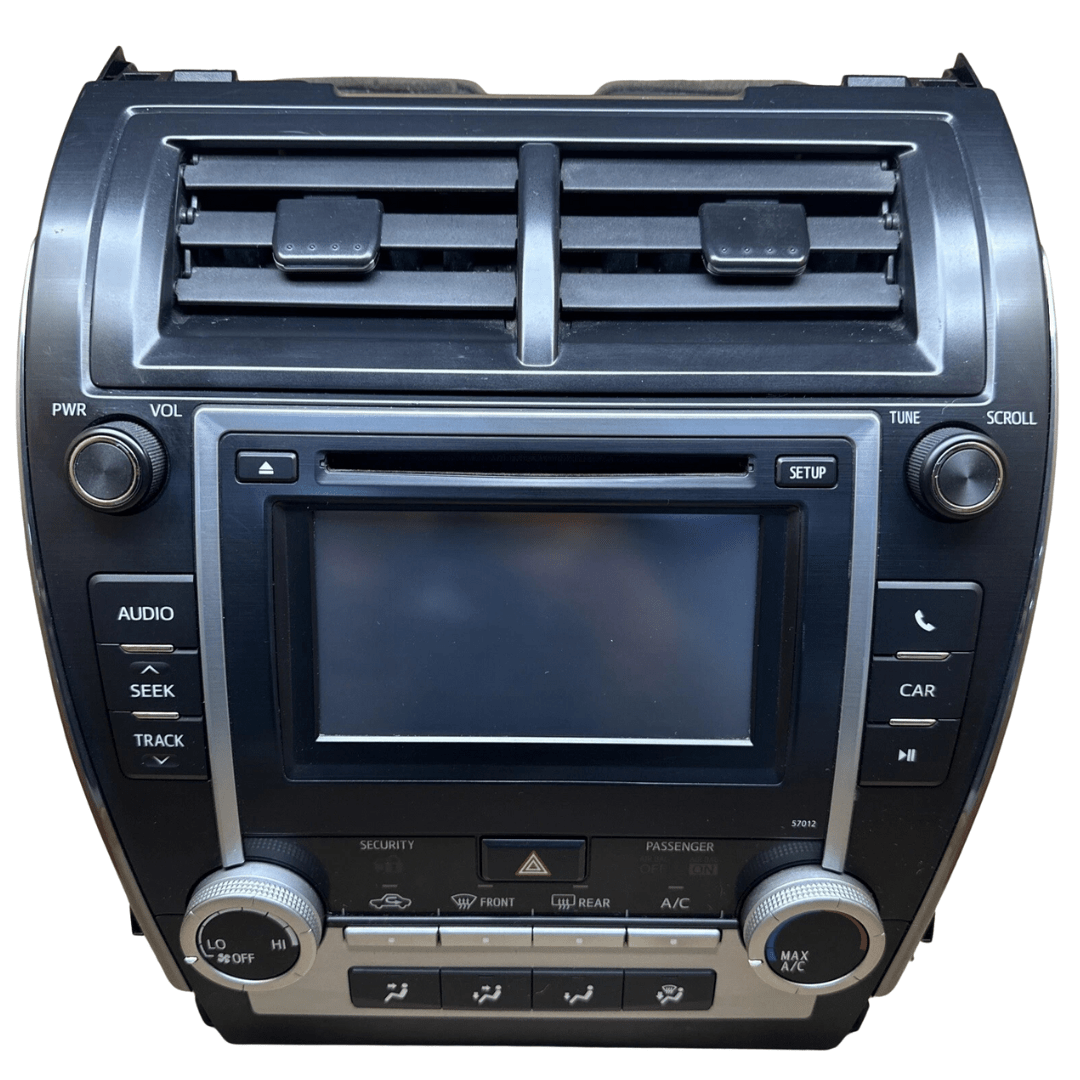 2013-2014 Toyota Camry Radio Player AM/FM/CD Screen Display ID 57076 - Used OEM