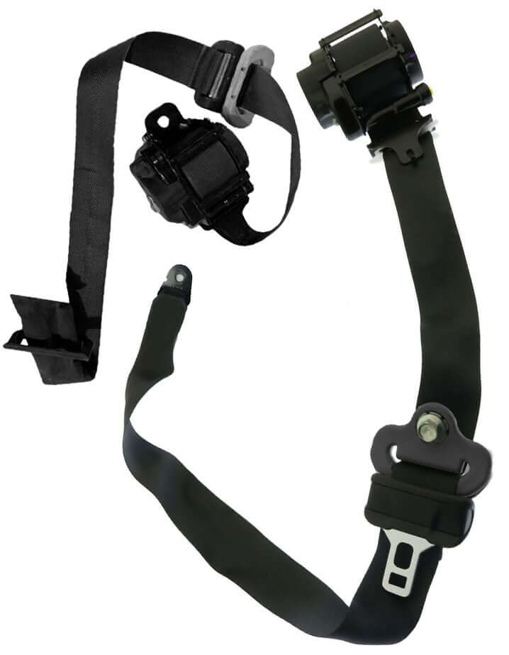 2015-2017 Nissan Sentra Front Seat Belt Retractor Set Black - Used OEM